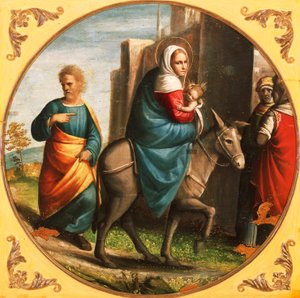 Retur fra flyturen til Egypt av Ortolano (c.1488 c.1525)