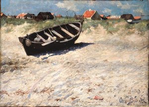 Båt ved Skagens Sørstrand