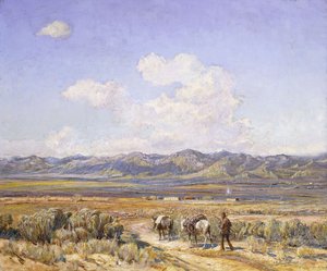 Five Miles til Taos av Oscar Edward Berninghaus