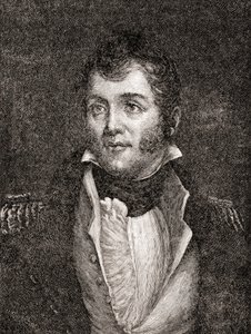 United States Navy Commodore Oliver Hazard Perry, fra The History of Our Country, utgitt 1905 (tregravering)
