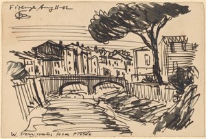 Arno om kvelden, Firenze