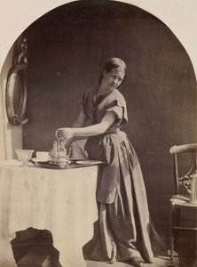 Engelsk mote til frokost, ca. 1860.