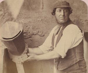 [Mann med hjelm], 1858.