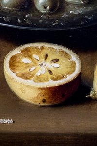 Stilleben med østers og bakverk