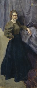 Portrett av maleren Elizaveta Martynova 1868-1905, 1896