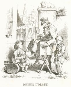 J: Orgelspiller av Oskar Pletsch