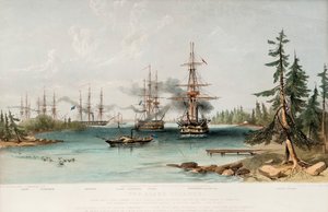 Ålandsøyene 22. juli 1854, 1855 av Oswald Walters Brierly
