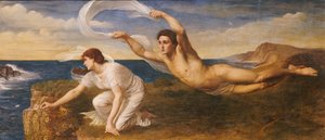 Boreas og Orithyia, ca. 1879 (olje på lerret) av Oswald von Glehn