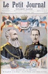 Kong Leopold II av Belgia og prins Nicholas av Hellas og Danmark, 1895. av Oswaldo Tofani