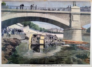 Forferdelig trikkeulykke, Besançon, Frankrike, 1899 av Oswaldo Tofani