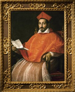 Portrett av kardinal Scipione Borghese (Scipione Caffarelli-Borghese) (1577-1633) av Ottavio Leoni -