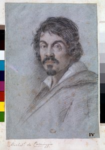Portrett av Michelangelo Merisi da Caravaggio (pastell på bristol-brett, ca. 1621)