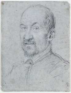 Portrett av en kirkelig (blyant på papir) av Ottavio Mario Leoni