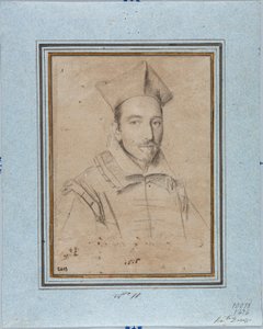 Portrett av prelat sannsynligvis kardinal Francesco Maria Bourbon Del Monte Santa Maria (1549-1627) Tegning av Ottavio Leoni (1578-1630) 1616 Genes, Musei di Strada Nuova, Fondo Disegni, inv 2418