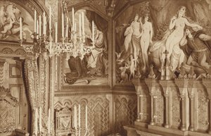 Bavarian Kings-Castle Neuschwanstein, Study, Pictures of the Tannhausers Legend