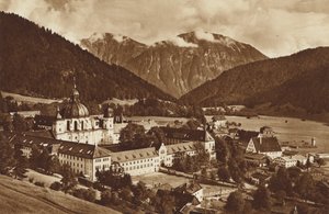 Ettal og dets kloster, mot Estergebirge av Otto Ballerstedt