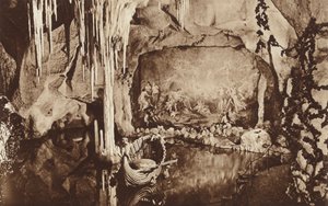 Den blå grotte, nær den bayerske kongen Kastle Linderhof