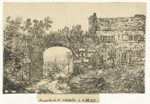 Citadelpoort til Luik Porten til citadellet i Liège (tittel på objekt) av Otto Baron Howen