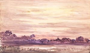 Solnedgang etter storm, ca. 1900. av Otto Gaertner