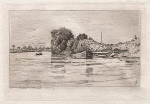 Donau ved Valhalla, 1879. av Otto H. Bacher