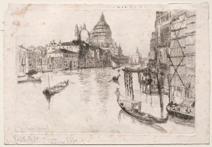 Inngang til Grand Canal, 1880. av Otto H. Bacher