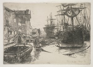 Grunnlaget for Zattere, 1880. av Otto H. Bacher