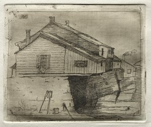 Hus over vann, 1878. av Otto H. Bacher