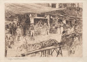 Det gamle markedet, Firenze, 1800- og 1900-tallet. av Otto H. Bacher