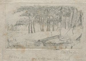 Skisse fra naturen av Otto H. Bacher