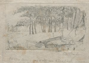 Skisse fra naturen, 1879. av Otto H. Bacher