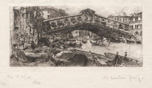 Rialto, Venezia, 1880. av Otto H. Bacher