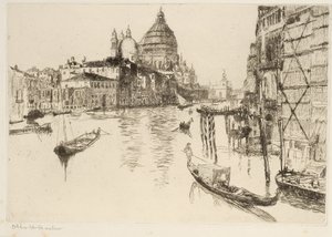Canal Grande, Venezia av Otto Henry Bacher