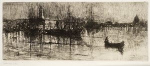 Rainy Night, ca. 1880-82 (etsing og tørrpunkt)