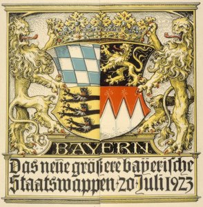 Det nye større bayerske riksvåpenet, 20. juli 1923 av Otto Hupp