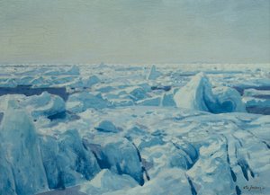 Pack Ice (olje på lerret)