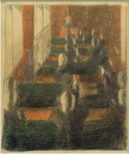 Holder hender (svarer). Studie I. av Otto Meyer Amden