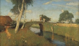 Sommer am Moorkanal. 1896
