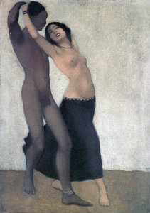 Et afroeuropeisk par dansere, ca. 1903
