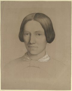 Portrett av Emilie Scholderer, kunstnerens mor, en face av Otto Scholderer
