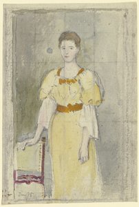 Stående dame av Otto Scholderer