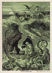 The Black Kitchen of Death (farge litho) av Otto Seitz