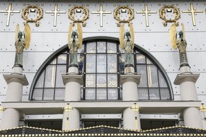 Am Steinhof kirke (kirke Leopld) designet av Otto Wagner, Wien, Østerrike (bilde)