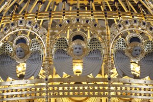 Angel Am Steinhof kirke (kirke Leopld), Wien, Østerrike (bilde) av Otto Wagner