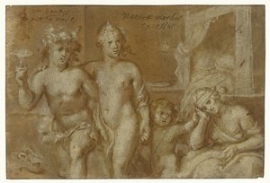 Konsekvenser av samleie med Bacchus og Venus av Otto van Veen