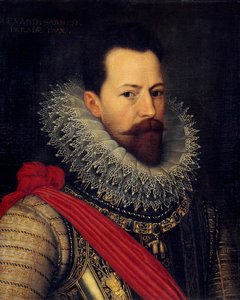 Portrett av condottiere Alexander (Alessandro) Farnese, hertug av Parma, guvernør i Nederland (1545-1592) Maleri av Octavius Van Veen (eller Vaenius eller Venius) (1556-1629) 1585 ca. søndag. 0,58 X 0,48 m Brussel, Museum of Royal Fine Arts