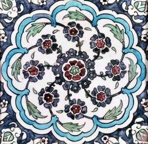 Fliser (fritware) av Ottoman School
