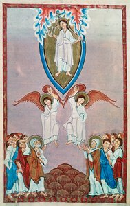 Ms 91 f.96 Himmelfart av Ottonian