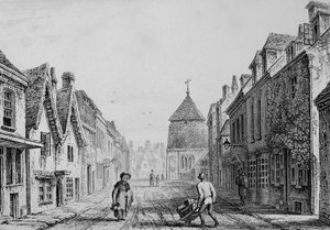 Cheesehill Street Winchester, ca. 1830 (gravering)