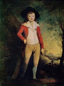 Portrett av William Seward med en cricket flaggermus, ca. 1788-91