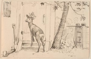 Hjorten foran døren av P.C. Skovgaard